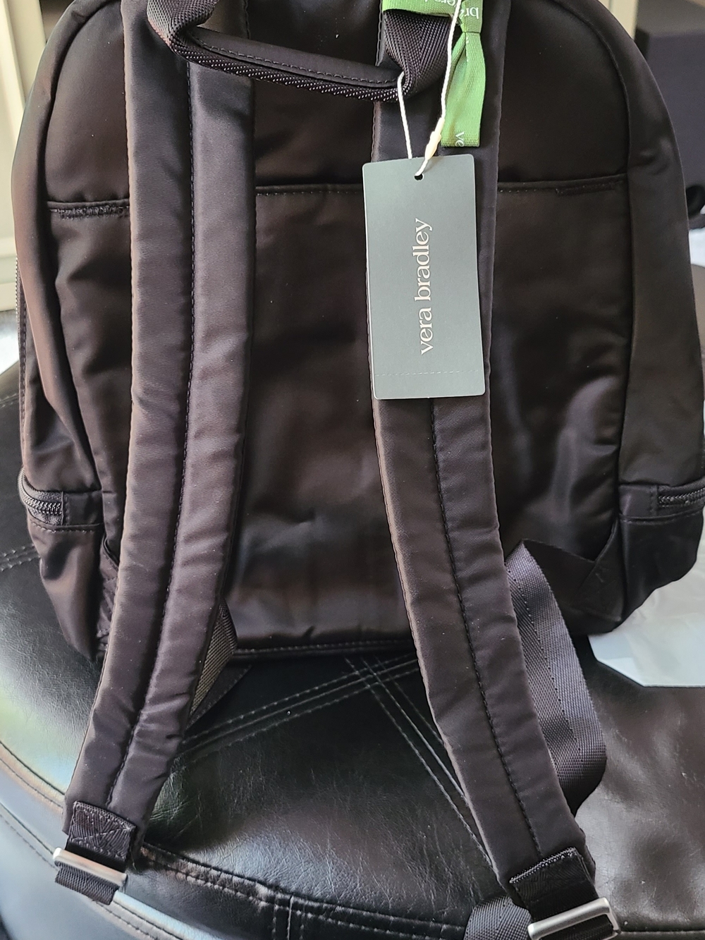 Vera Bradley Small Black Nylon Backpack